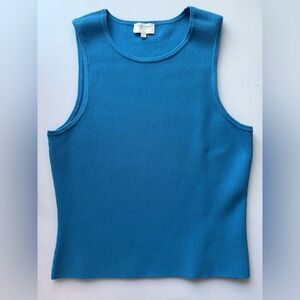 Gentle Fawn Blue Ribbed Sleeveless Tank Top Size M